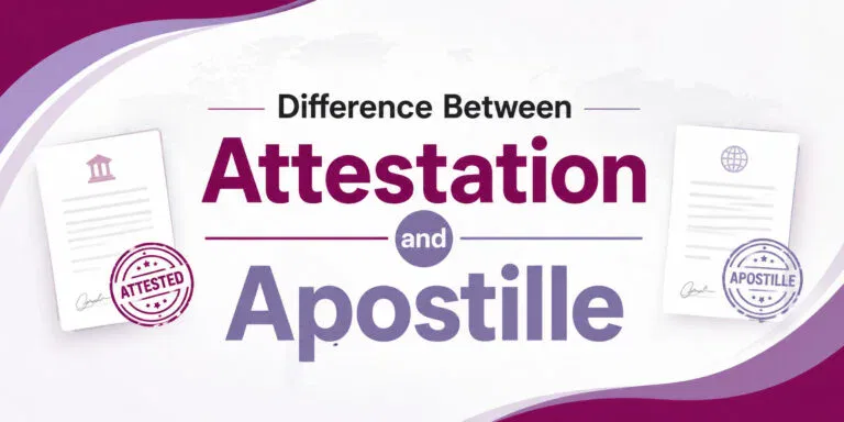 Difference between attestation and apostille