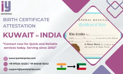 birth certificate attestation for kuwait In India