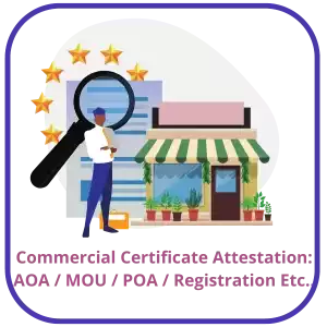 Commercial Certificate Attestation For UAE