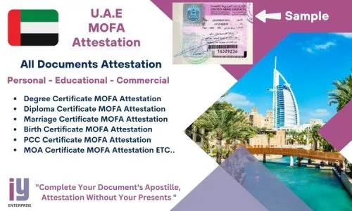 MOFA Attestation for UAE MOFA Attestation for UAE